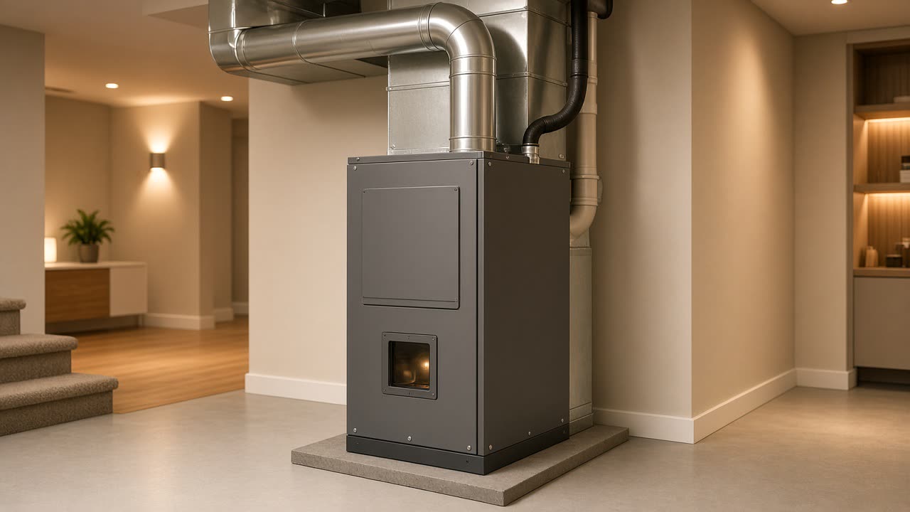New high-efficiency furnace (illustration)